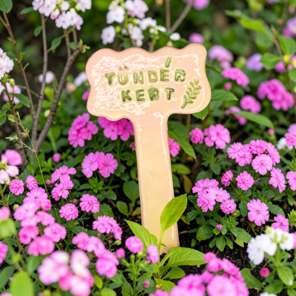 Tündérkert kerámia jelölő – fagyálló kerti dekoráció