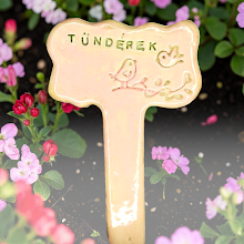 Tündérkert kerámia jelölő – fagyálló kerti dekoráció